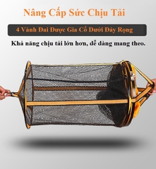 Rọng Đựng Cá Câu Đài Alibelo Vàng Khung Kim Loại Siêu Bền Rọng Cá Câu Đài KK2