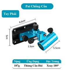 Bộ Pat Thùng Câu Đài, Pat Chống Cần, Pat Rọng Cá, Pat Khay Mồi Hợp Kim Nhôm Cao Cấp DCC16