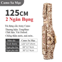 Túi Đựng Cần Câu Cá Army Camo Túi Đựng Cần Câu Đài Chống Thấm Nước Siêu Bền TDC11