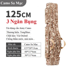 Túi Đựng Cần Câu Cá Army Camo Túi Đựng Cần Câu Đài Chống Thấm Nước Siêu Bền TDC11