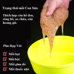 Mồi Câu Cá Bột Tơ Nhện HuanSheng độ kết dính cao tạo ổ thu hút cá, vê mồi đánh tốc độ MT2