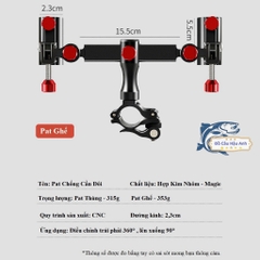 Pat Chống Cần Đôi, Pat Thùng Câu Đài, Pat Ghế Câu Đài Cao Cấp DCC15