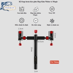Pat Chống Cần Đôi, Pat Thùng Câu Đài, Pat Ghế Câu Đài Cao Cấp DCC15