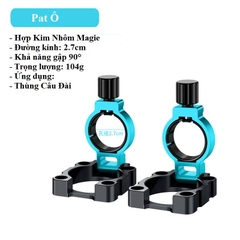 Bộ Pat Thùng Câu Đài, Pat Chống Cần, Pat Rọng Cá, Pat Khay Mồi Hợp Kim Nhôm Cao Cấp DCC16