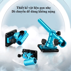 Bộ Pat Thùng Câu Đài, Pat Chống Cần, Pat Rọng Cá, Pat Khay Mồi Hợp Kim Nhôm Cao Cấp DCC16