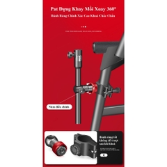 Bộ Pat Gắn Ghế Câu Đài BENNOU Xoay 360° Hợp Kim Nhôm Magie Hàng Không Cao Cấp DCC9