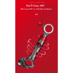 Bộ Pat Gắn Ghế Câu Đài BENNOU Xoay 360° Hợp Kim Nhôm Magie Hàng Không Cao Cấp DCC9