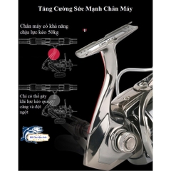 Máy Câu Cá Tay Quay Đôi, Tay Quay Đơn DEUKIO Chất Lượng Cao MC4