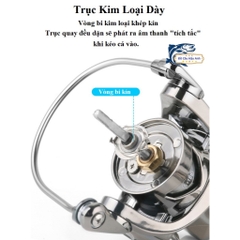 Máy Câu Cá Tay Quay Đôi, Tay Quay Đơn DEUKIO Chất Lượng Cao MC4
