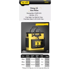 Thùng Đựng Cá Mingtu Thùng Đựng Cá Đa Năng Gấp Gọn Cao Cấp KK23