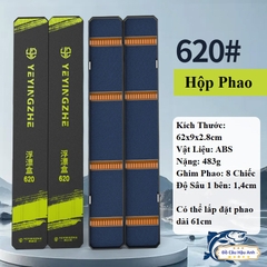 Hộp Đựng Phao Câu Đài Cao Cấp Hộp Đựng Phao 2 Lớp 62cm - 72cm Hoạ Tiết Trâu Đỏ Chép Đen HP5