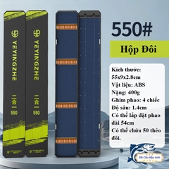 Hộp Đựng Phao Câu Đài Cao Cấp Hộp Đựng Phao 2 Lớp 62cm - 72cm Hoạ Tiết Trâu Đỏ Chép Đen HP5