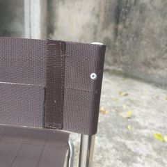 Ghế câu cá inox ghế xếp tựa lưng Inox siêu bền chịu tải cao