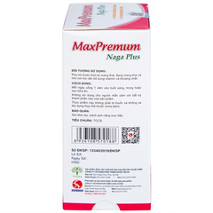 Viên uống MaxPremum Naga Plus Vesta tăng sức khỏe, đề kháng cho thai phụ (30 viên)