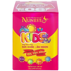 Nước Yến Sào Cao Cấp cho trẻ em Nunest Kids giúp tăng cường sức khỏe, giúp ăn ngon (4 hũ x 70ml)