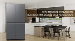 Tủ lạnh Samsung Inverter 649L 4 cửa RF59C700ES9/SV
