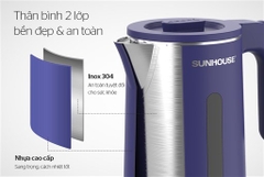 ẤM SIÊU TỐC INOX 2 LỚP 1.8L SUNHOUSE SHD1355