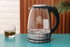 Ấm đun siêu tốc thủy tinh Sunhouse 1.7 lít SHD1217 Đen