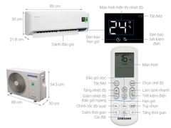 Điều hoà Samsung 1 chiều 18000BTU inverter AR18TYHCWKNSV