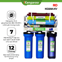 Máy lọc nước kangaroo KG104A KV, lắp âm tủ bếp