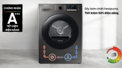 Máy sấy bơm nhiệt Samsung 9 kg DV90TA240AX/SV