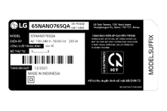 Smart Tivi NanoCell LG 4K 65 inch 65NANO76SQA