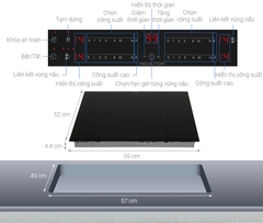 Bếp từ 4 vùng nấu lắp âm Electrolux EIV644