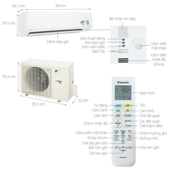 Điều hòa Daikin 18000BTU 2 chiều inverter FTHF50VVMV