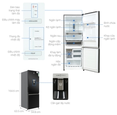 Tủ lạnh Electrolux Inverter 308 lít EBB3462K-H