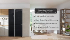Tủ lạnh Sharp Inverter 572 Lít 4 cửa SJ-FXP640VG-BK