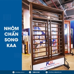 NHÔM CHẤN SONG, MÀU VÂN GỖ TRẮC