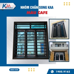 NHÔM CHẤN SONG KAA, MÀU CAFE