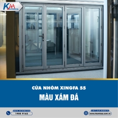 CỬA NHÔM XINGFA 55 - MÀU XÁM ĐÁ