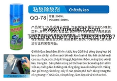 Bình xịt tẩy keo dán - QQ78 - China - ứng dụng và cách sử dụng an toàn nhất