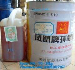 Epoxy E44 và đóng rắn của nó T31-TQ- Tính chất hóa lý và tỷ lệ của epoxy và đóng rắn trong các lĩnh vực bao phủ bề mặt và keo dán