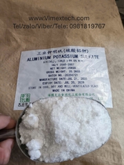 Phèn kép kali - KAl(SO4)2 - TQ - CN - 25kg - Tính chất hóa lý và so sánh với phèn đơn về khả năng keo tụ nước sinh hoạt và thải