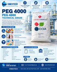 PEG4000-Tính chất lý hóa và ứng dụng trong ngành sản xuất sơn nước và công nghiệp