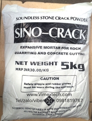 SINOCRACK  - Bột nở tách đá - soundless stone cracking agent - expansive