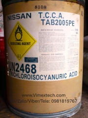 TCCA (Trichloroisocyanuric Acid) - 200g - Nissan - 50kg – Tính Chất Vật Lý, Hóa Học và Ứng Dụng