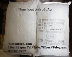 Than hoạt tính hấp phụ vàng trong dung dịch triết tách Au.