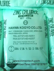 Kẽm clorua-ZnCl2-Nhật-CN-25kg-Tính chất lý hóa và ứng dụng của nó