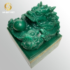 Ấn rồng phong thuỷ đá thạch anh Xanh