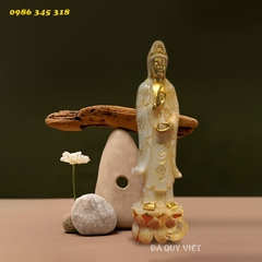 Tượng Phật Bà Quan Thế  Âm (KT 110cm x 28cm)