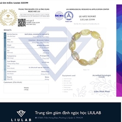 Vòng tay lu thống thạch anh tóc vàng