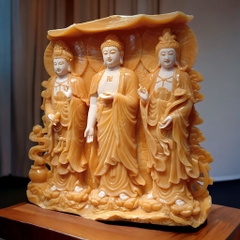 Tượng Phật Tây Phương Tam Thánh ( KT 92 * 96 cm )