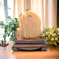 Tác phẩm Nhất Tâm Bái Phật (KT 28 * 24 cm)