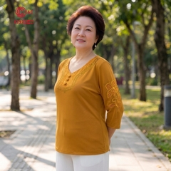 25231 - Cổ Tim Phối Ren Thêu Viền Đá Thủy Tinh Lấp Lánh