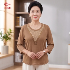 26027 - Áo Tay Lỡ Kim Tuyến Thêu Cánh Bướm Đính Đá Pha Lê