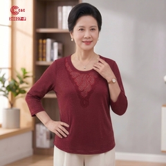 26027 - Áo Tay Lỡ Kim Tuyến Thêu Cánh Bướm Đính Đá Pha Lê