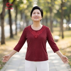26035 - Áo Lưới Kim Tuyến Thêu Cách Điệu Hoa Văn Vương Miện Phối Đá